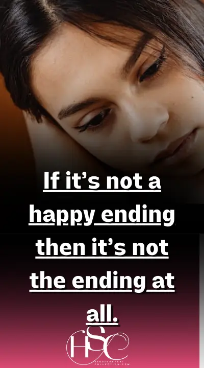 If it’s not a happy ending - Emotional status in English